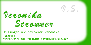 veronika strommer business card